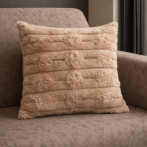 Διακοσμητική Μαξιλαροθήκη Faux Fur – Beige