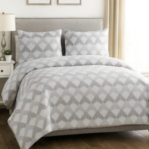 Σετ Σεντόνια Βαμβακερά Υπέρδιπλα Grey Harmony 240*270