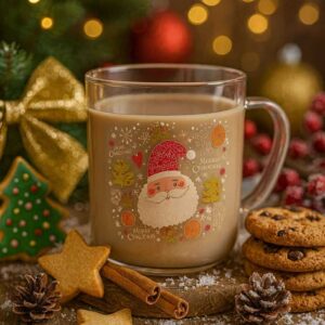 Γυάλινη Χριστουγεννιάτικη Κούπα “Santa Cheer” 350ml
