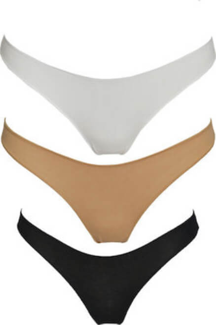 ΣΥΣΚΕΥΑΣΙΑ 3 ΤΕΜΑΧΙΩΝ  ΓΥΝΑΙΚΕΙΟ ΚΥΛΟΤΑΚΙ SECOND SKIN BOXER STRING ΜΑΥΡΟ-ΛΕΥΚΟ-ΕΚΡΟΥ ΒΑΜΒΑΚΕΡΟ