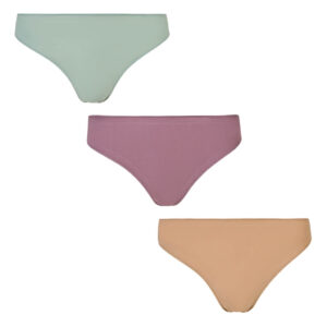 Body Glove Βαμβακερά Γυναικεία Slip 3Pack χωρίς Ραφές