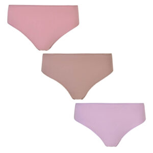 Body Glove Βαμβακερά Γυναικεία Slip 3Pack χωρίς Ραφές