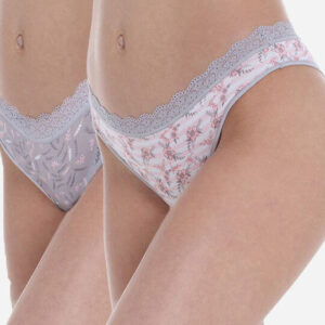 Apple Boxer Γυναικεία Slip 2Pack Γκρι