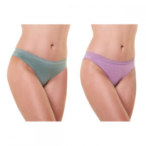 Apple Boxer Γυναικεία Slip 2Pack Verde/Orchid