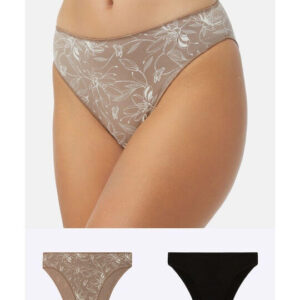 Minerva Fimelle Γυναικεία Slip 2Pack Καφέ