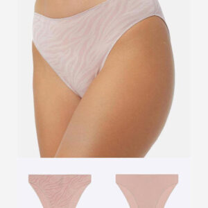 Minerva Fimele Γυναικεία Brazil 2Pack χωρίς Ραφές Ροζ
