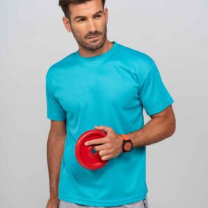 Ανδρικό βαμβακερό T-shirt 100% βαμβάκι Τυρκουάζ