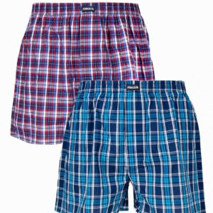 BOXER SHORTS POPLINE ΚΑΡΩ 2 ΤΕΜΑΧΙΑ MULTI COLORS