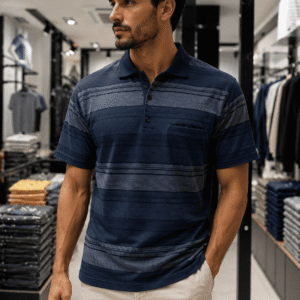 Μπλούζα Polo με γιακά Κ.Μ. και τσέπη